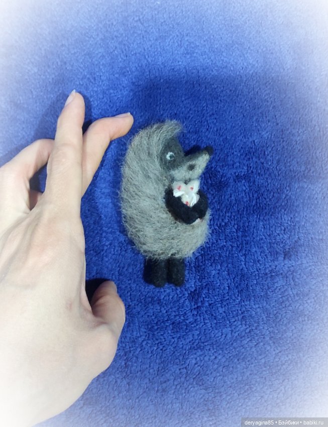 Ещё один ёжик в тумане — Валяные игрушки из шерсти: сухое валяние