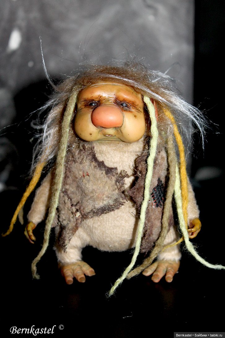 Тролль. Часть 2 — Игрушки в смешанной технике (мех и глина): Арт