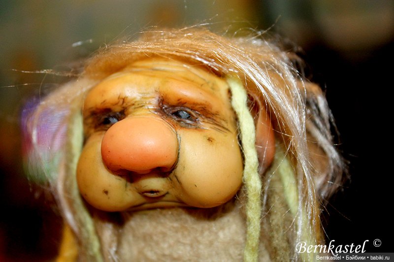 Тролль. Часть 2 — Игрушки в смешанной технике (мех и глина): Арт (фото 8)