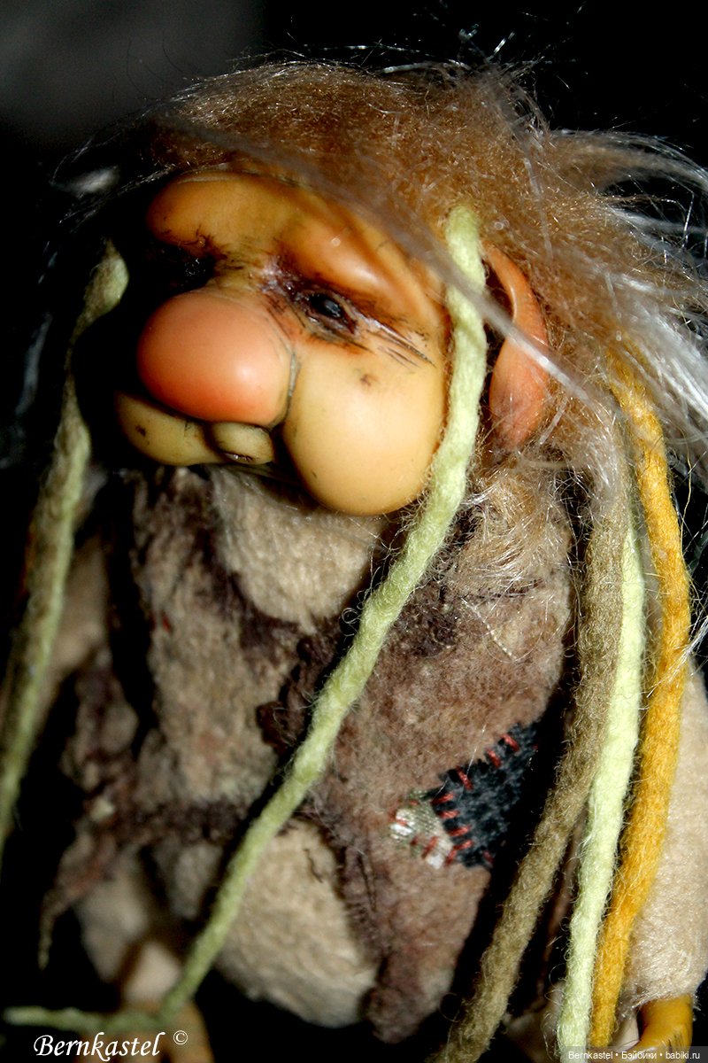 Тролль. Часть 2 — Игрушки в смешанной технике (мех и глина): Арт (фото 10)