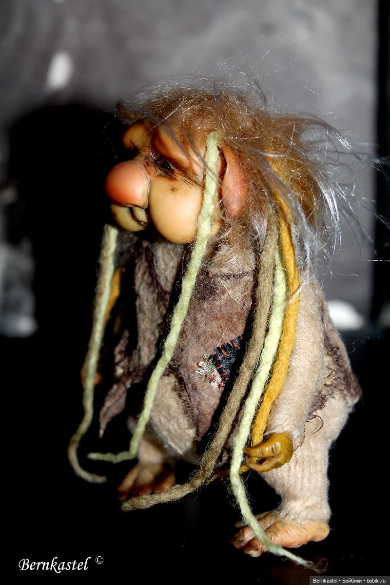 Тролль. Часть 2 — Игрушки в смешанной технике (мех и глина): Арт