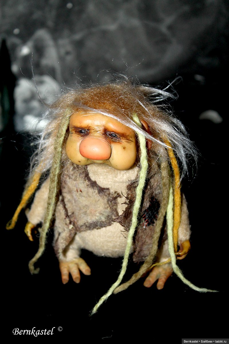 Тролль. Часть 2 — Игрушки в смешанной технике (мех и глина): Арт