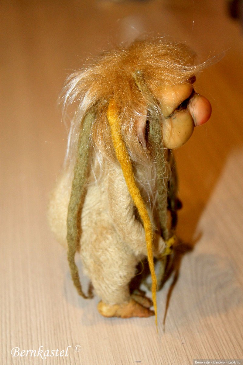 Тролль. Часть 2 — Игрушки в смешанной технике (мех и глина): Арт (фото 4)