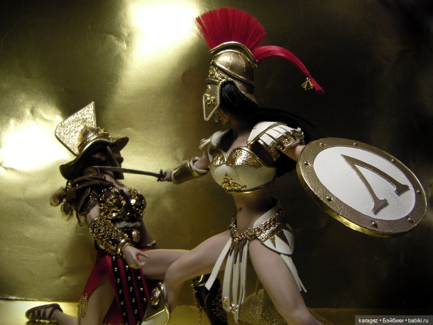 Смертельный поединок спартанки и гладиаторки