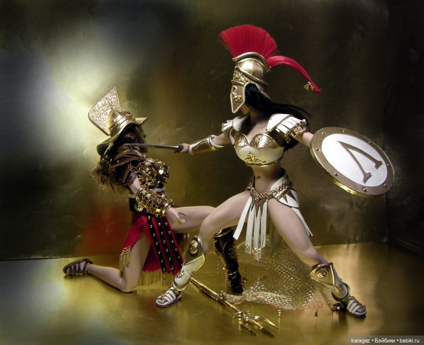 Смертельный поединок спартанки и гладиаторки