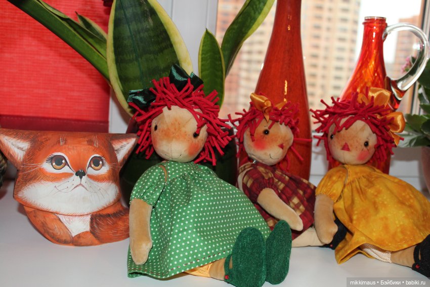 Три куколки Глазуновой Анны