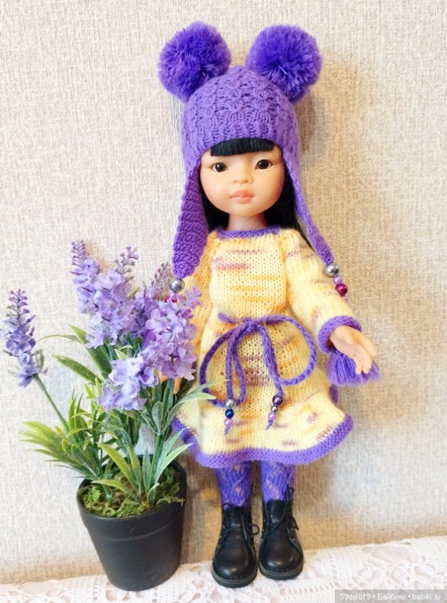 Жёлтое с сиреневым или ещё один комплектик на тему "Лаванда" (фото 5)