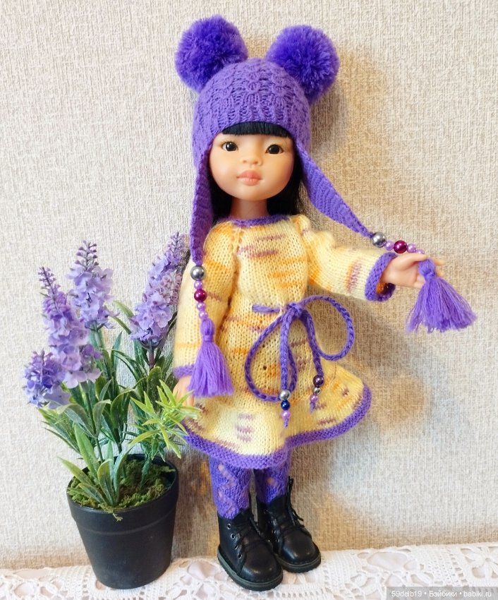 Жёлтое с сиреневым или ещё один комплектик на тему "Лаванда" (фото 8)