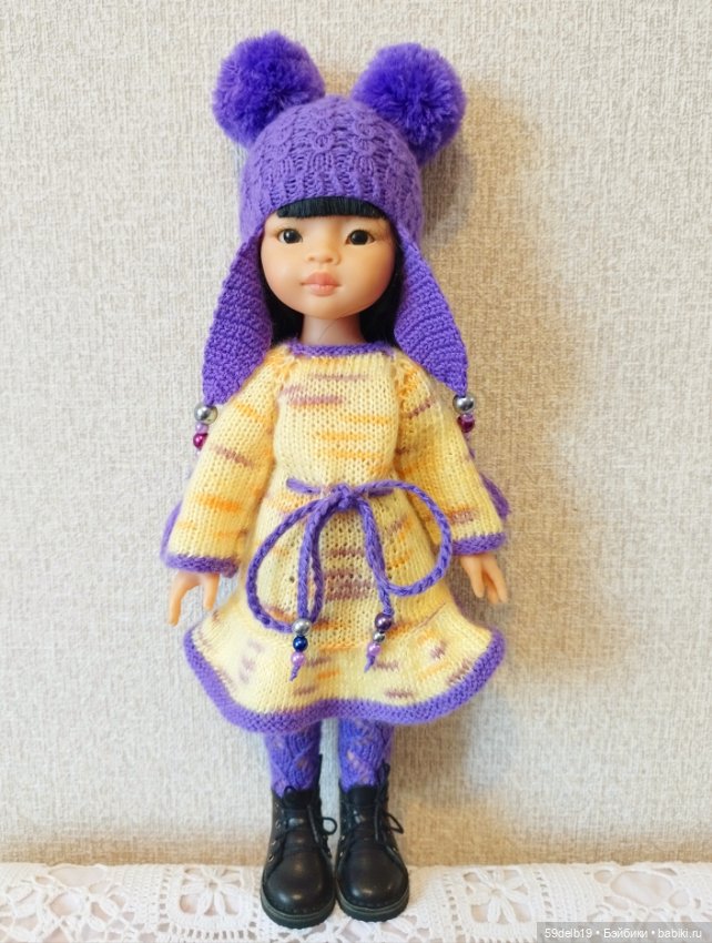 Жёлтое с сиреневым или ещё один комплектик на тему "Лаванда" (фото 7)