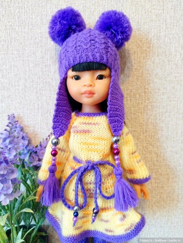 Жёлтое с сиреневым или ещё один комплектик на тему "Лаванда" (фото 4)