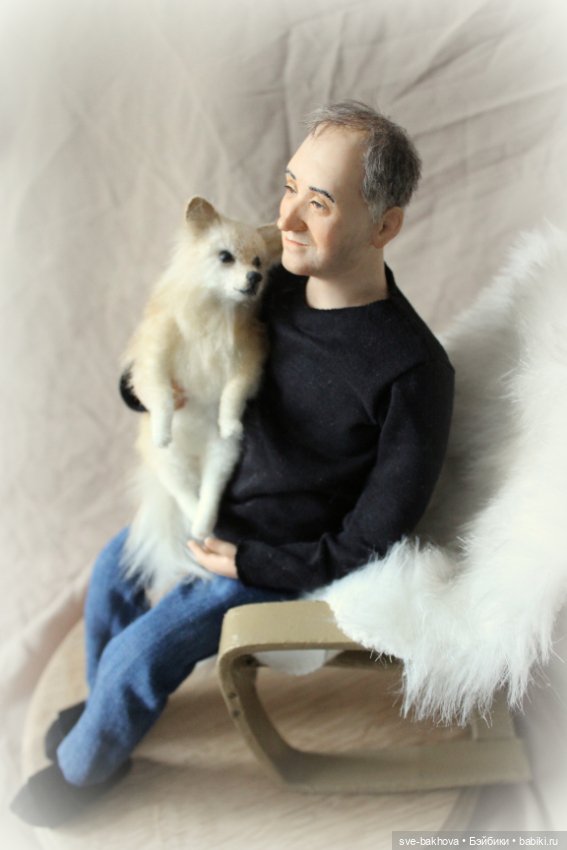 Портретная - Мужчина с собачкой (фото 7)