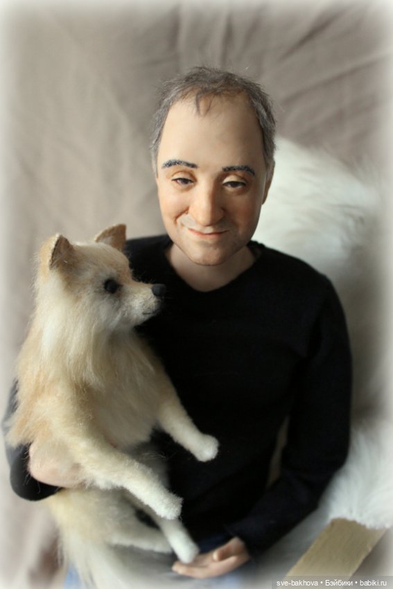 Портретная - Мужчина с собачкой (фото 3)