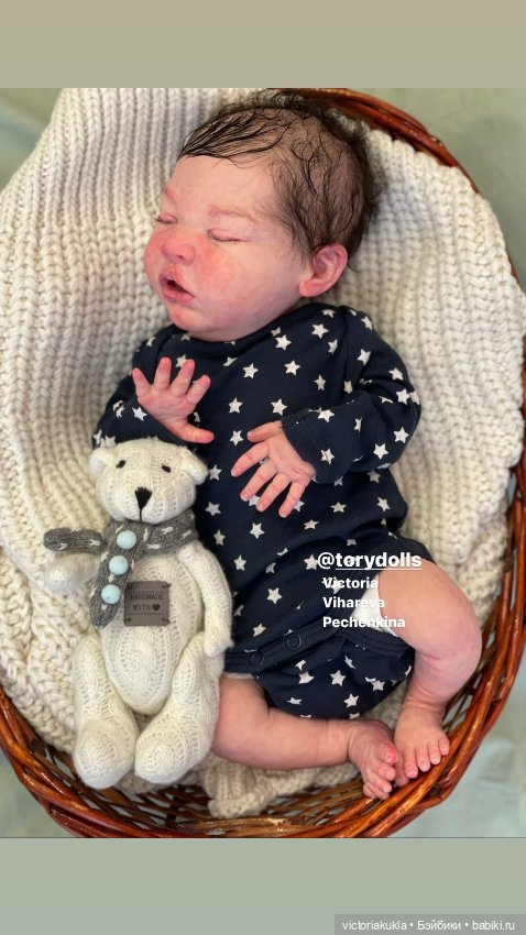 Куклы из силикона лимитированного тиража "Ezdra" 50 сm by @torydolls (фото 2)