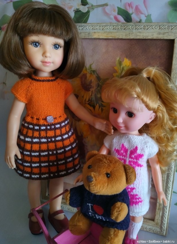 Оранжевое платье для Элины