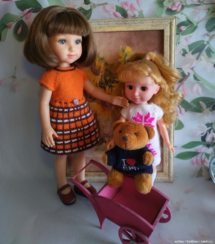 Оранжевое платье для Элины