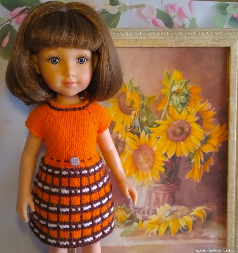 Оранжевое платье для Элины