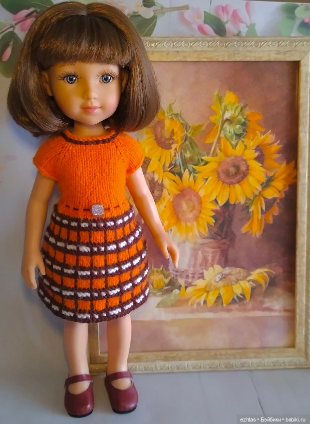 Оранжевое платье для Элины