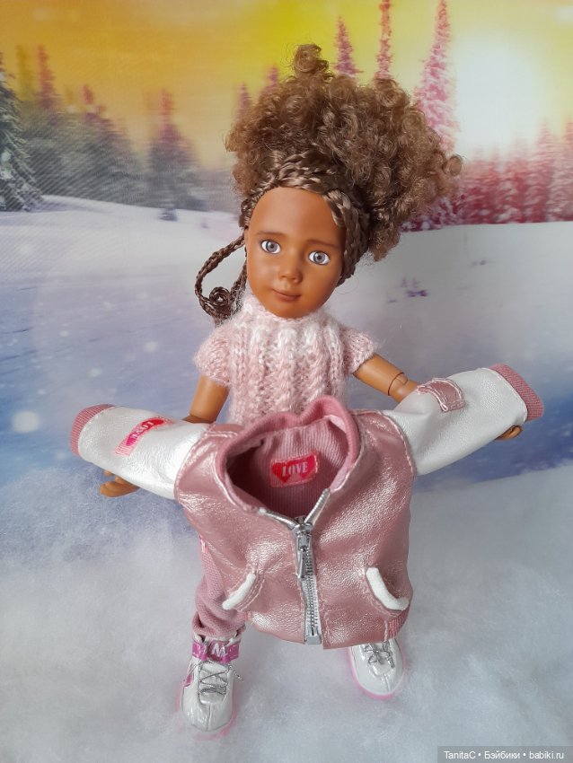 Комплект одежды "Розовый жемчуг"( одежда ручной работы для Крузелингс) (фото 2)