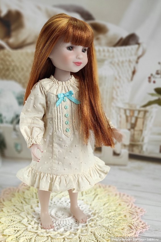 Сорочка для Ruby Red — Одежда и обувь для кукол своими руками: фото