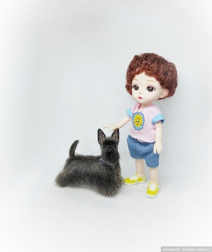 Ещё один скотч терьер — Валяные игрушки из шерсти: сухое валяние (фото 5)