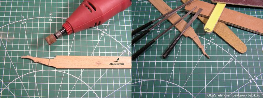 Миниатюрное ружье, масштаб 1:12