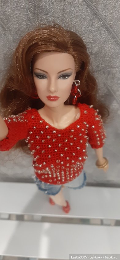 Свитер с бусинами — Одежда и обувь для кукол своими руками: фото (фото 5)