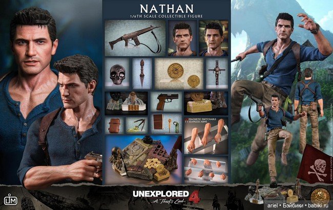 Limtoys анонсировали фигурку Нейтана Дрейка по мотивам игры "Uncharted 4: A Thief's End" (фото 2)