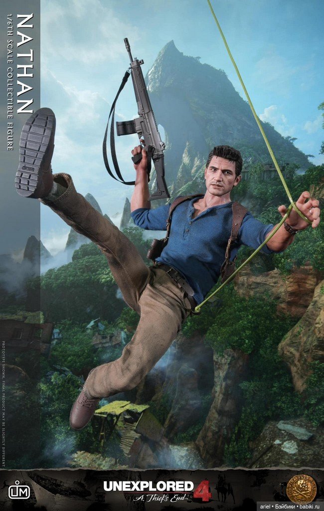 Limtoys анонсировали фигурку Нейтана Дрейка по мотивам игры "Uncharted 4: A Thief's End"