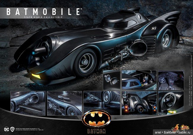 Hot Toys анонсировали модель Бэтмобиля по мотивам фильма «Бэтмен» 1989г (фото 10)
