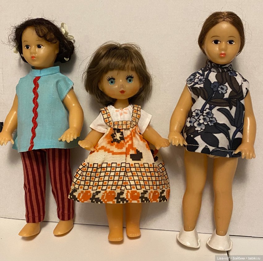 Интересная винтажная куколка, до и после приведения в порядок