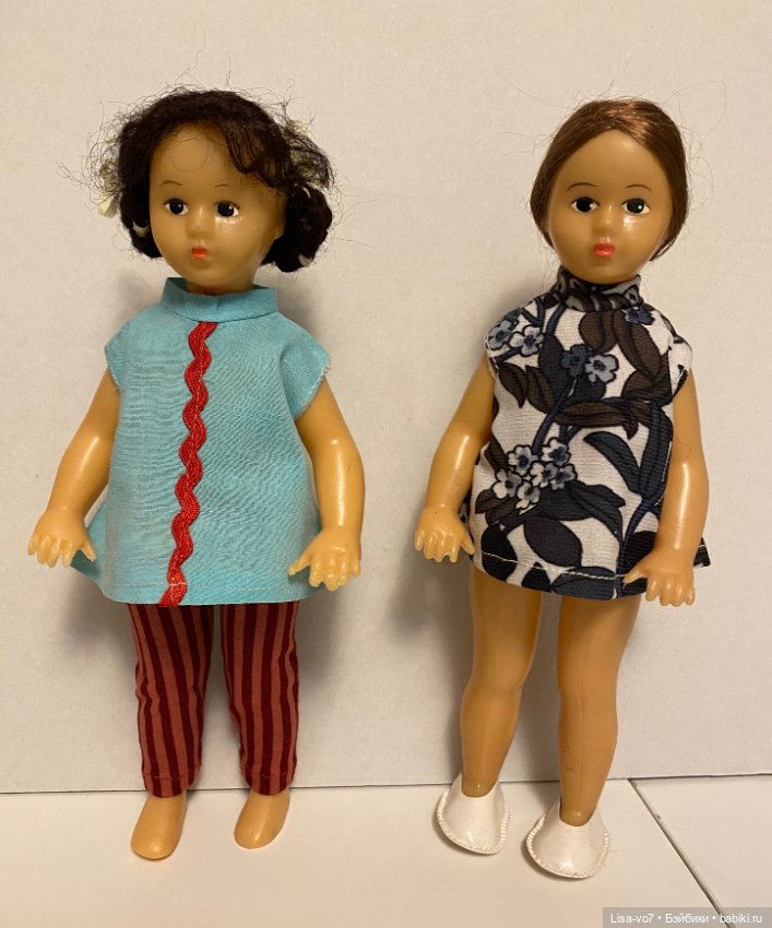 Интересная винтажная куколка, до и после приведения в порядок