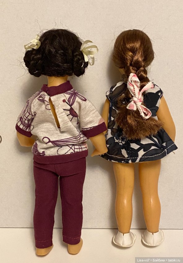 Интересная винтажная куколка, до и после приведения в порядок (фото 9)