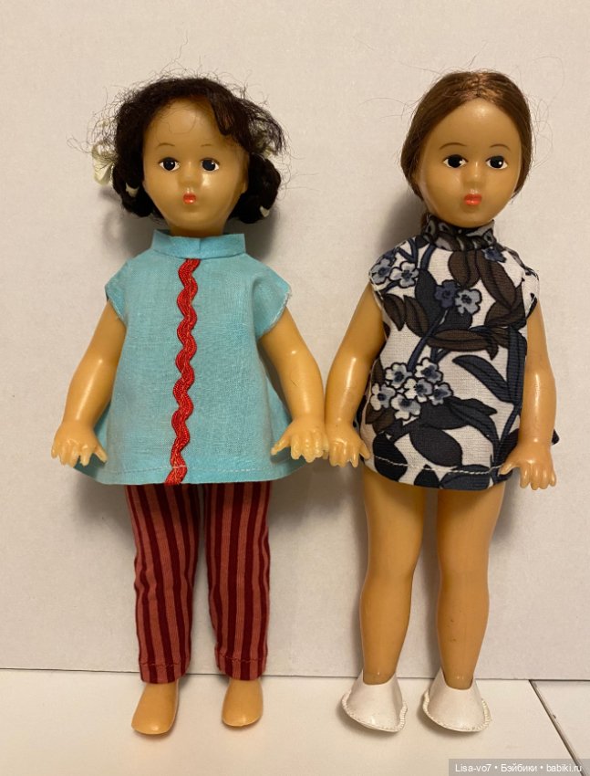 Интересная винтажная куколка, до и после приведения в порядок (фото 10)