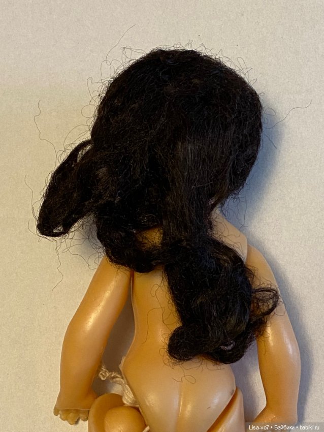 Интересная винтажная куколка, до и после приведения в порядок (фото 3)