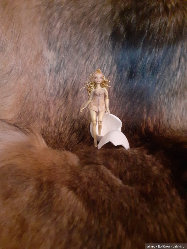 Рождение Голди. 10см — Авторские шарнирные куклы своими руками: лепка