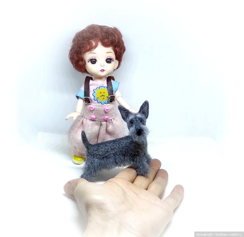 Ещё один скотч терьер — Валяные игрушки из шерсти: сухое валяние (фото 7)