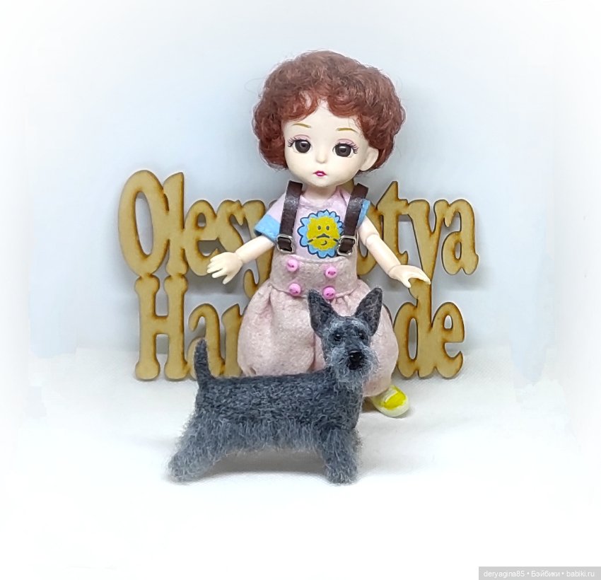 Ещё один скотч терьер — Валяные игрушки из шерсти: сухое валяние (фото 10)