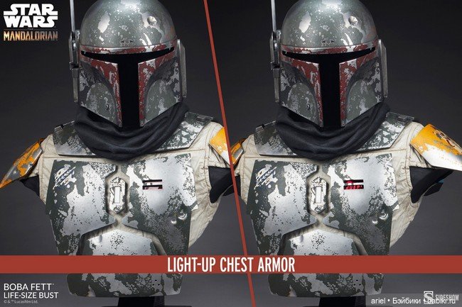 Sideshow анонсировали бюст Бобы Фетта по мотивам второго сезона сериала «Мандалорец» (фото 4)