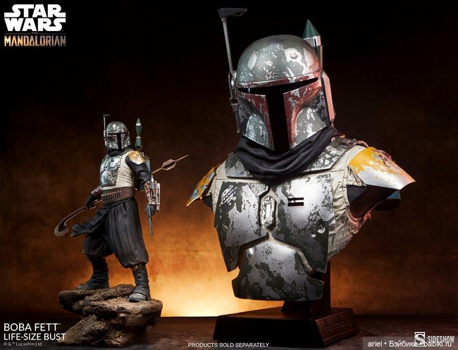 Sideshow анонсировали бюст Бобы Фетта по мотивам второго сезона сериала «Мандалорец» (фото 10)