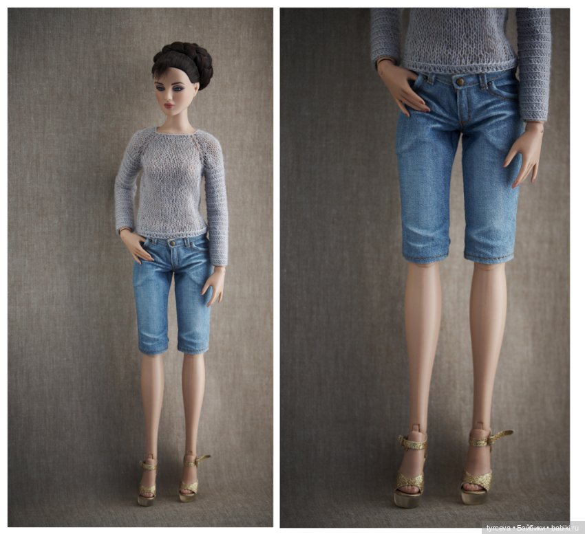 Джинсовая тема — Одежда и обувь для кукол своими руками: фото