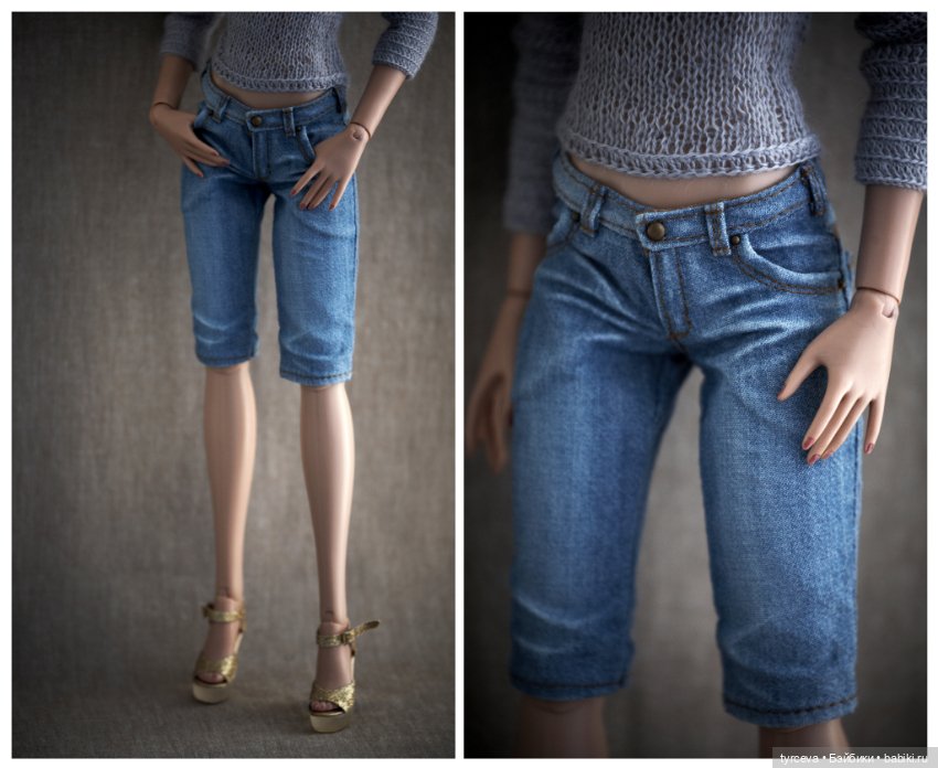 Джинсовая тема — Одежда и обувь для кукол своими руками: фото