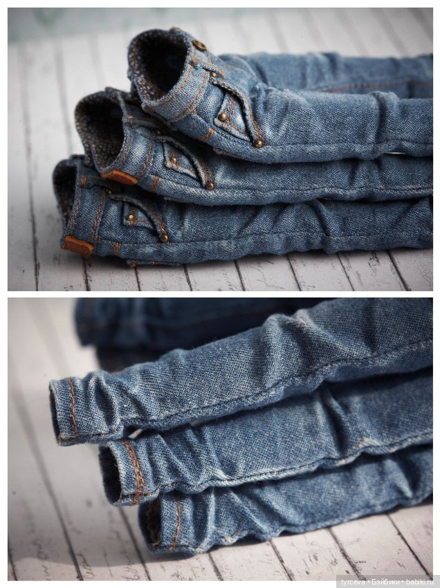 Джинсовая тема — Одежда и обувь для кукол своими руками: фото (фото 9)