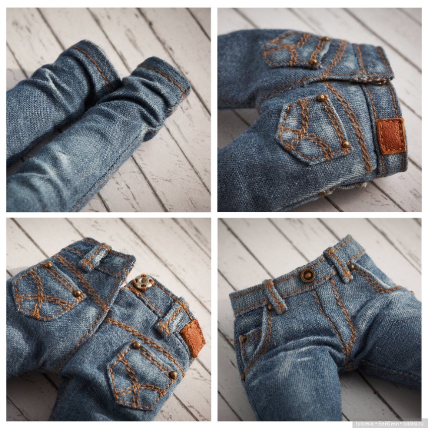 Джинсовая тема — Одежда и обувь для кукол своими руками: фото (фото 10)