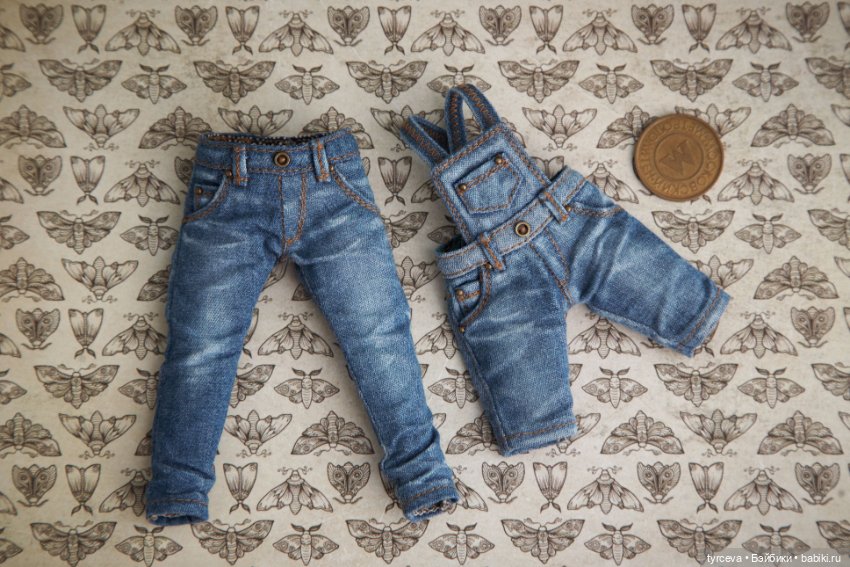 Джинсовая тема — Одежда и обувь для кукол своими руками: фото (фото 5)