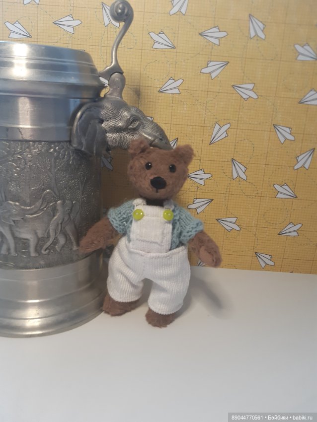 Мишка в штанишках — Авторские мишки Тедди и друзья: фото (фото 3)
