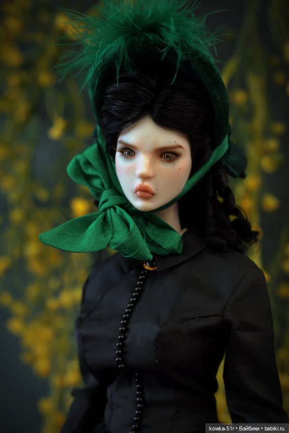Скарлетт О'Хара — Авторские шарнирные куклы своими руками: лепка (фото 3)