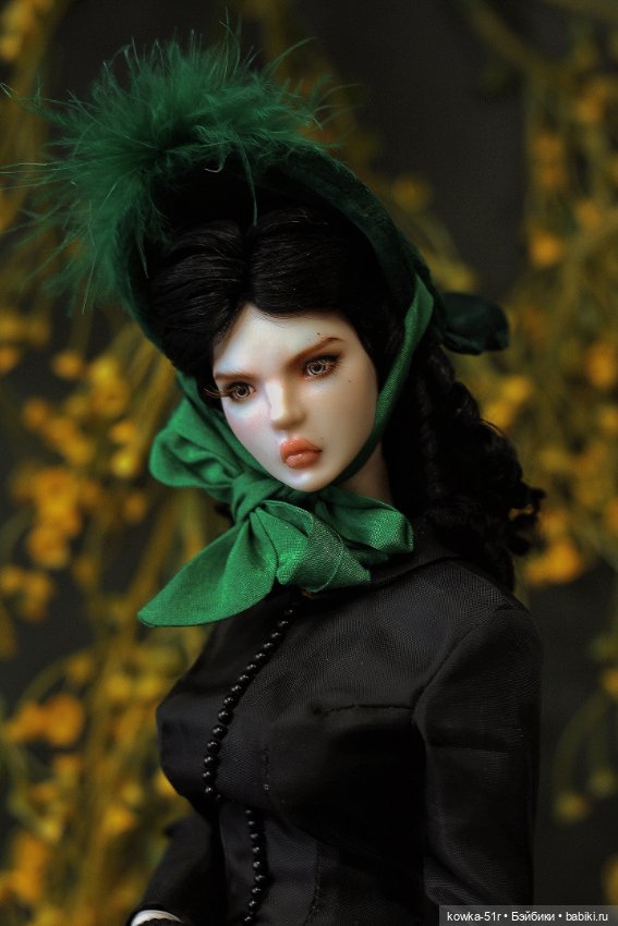 Скарлетт О'Хара — Авторские шарнирные куклы своими руками: лепка (фото 4)