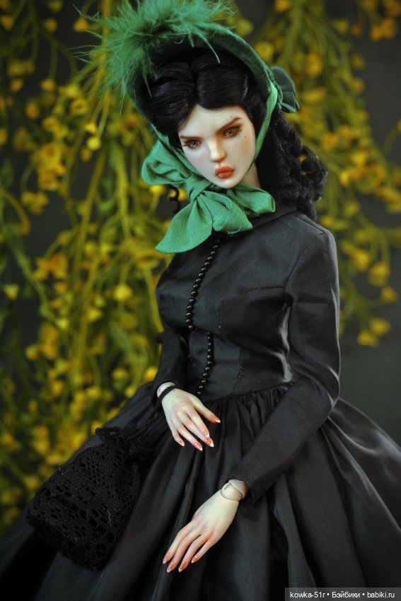 Скарлетт О'Хара — Авторские шарнирные куклы своими руками: лепка (фото 5)