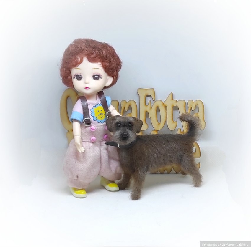 Двортерьер — Валяные игрушки из шерсти: сухое валяние