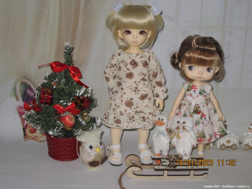 Новое платье у Натки - неожиданно подошло. И немного новогодних фото, хотя на носу уже весна. Литлфи Анте Эльф (фото 5)